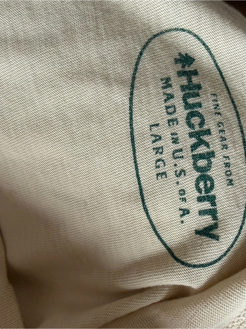 🏄‍♂️ MADE IN USA Huckberry 100% Supima Cotton Surf Van Graphic Tee Cream L